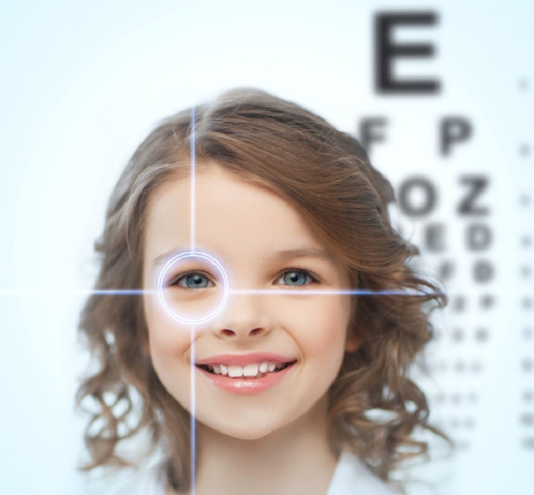 girl eye test