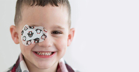 Young Child With Patch On One Eye 1